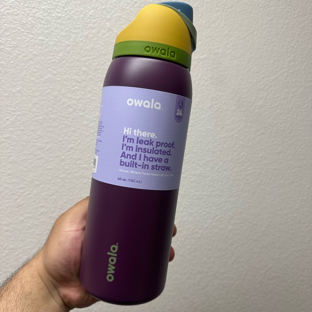 Owala Freesip Stainless Steel 40 oz Water Bottle Whole Foods Exclusive J…